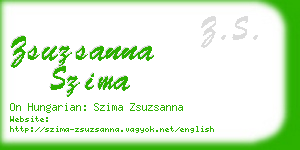 zsuzsanna szima business card